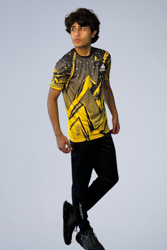 Adidas Men's Yellow Bolt Tracksuit